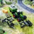 Farm Traktor Játékszett Pótkocsival – 1:24 Méretarány, 42 cm-es Kézi Működtetésű Járművek Gyerekeknek