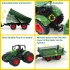 Farm Traktor Játékszett Pótkocsival – 1:24 Méretarány, 42 cm-es Kézi Működtetésű Járművek Gyerekeknek