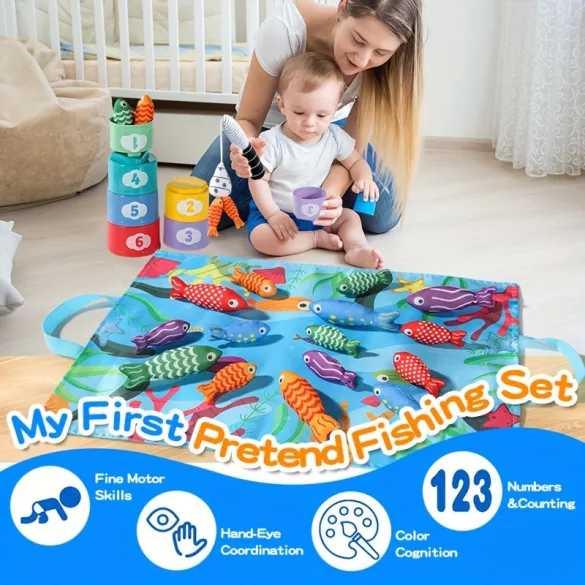 Gyermek horgászjáték készlet - Szövetből