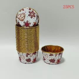 25db karácsonyi muffin formák