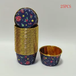 25db karácsonyi muffin formák