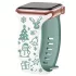 Női Karácsonyi Gravírozott Szilikon Apple Watch Pánt