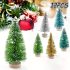 12db, Mini karácsonyfa karácsonyi díszek, kis cédrus fenyőfa,