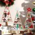 3D fa karácsonyfa díszek mikulással, hóemberrel, rénszarvassal és ünnepi elemekkel
