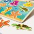 Montessori fejlesztő fa puzzle játék