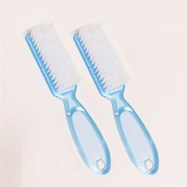   2 db/5 db Gyengéd körömkefe körömdísz portisztító portisztító kefe átlátszó műanyag nyéllel