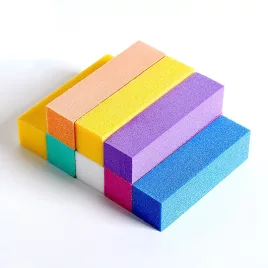   10db Rózsaszín fehér csiszoló csiszoló reszelők Blokk pedikűr manikűr ápoló szivacs körömdíszítő puffer csiszoló polírozás sértetlen körömdíszítő eszközök