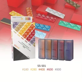   30 darab csiszoló szivacs készlet különböző szemcsékkel - Professzionális csiszoló eszközök kézműveseknek és makettezőknek, Tartós és rugalmas anyag papíralapú, Különböző vastagságok (2/3/5mm)