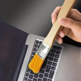   20 részes ecsetkészlet, fa nyél és nylon sörték, töltetlen részletező eszközkészlet olajfestéshez, poreltávolításhoz és tisztításhoz