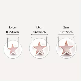   3 darab műanyag csillag alakú fondant süti szaggató rugós dugattyúval muffinokhoz és díszítésekhez