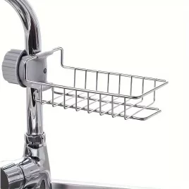   Rozsdamentes acélból készült konyhai csaptelep szivacstartó