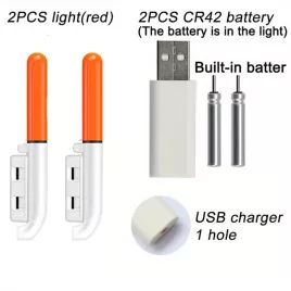   Elektronikus horgászbot világító úszóbot-lámpa, lítium akkumulátoros LED