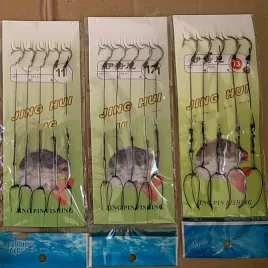   5db komplett pontyhorgász készlet – horgokat, zsinórt és a sikeres horgászathoz nélkülözhetetlen tartozékokat tartalmaz