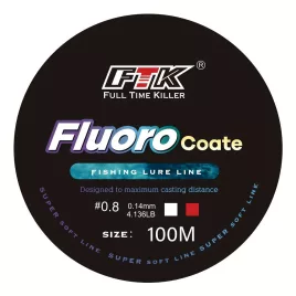   1db FTK 100m Fluorocarbon Bevonatú Nylon Monofil Horgászzsinór