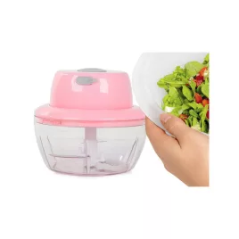   Elektromos Zöldségaprító és Hagymaaprító – USB Tölthető, Rozsdamentes Acél Pengével