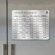 Mágneses skála lemez egységátváltási táblázattal - rozsdamentes acél hűtőmágnes Ezüst