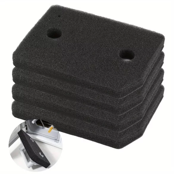 4 db Mie-Le T1 9164761 szárítógép szűrőszivacs hőszivattyús szárítóhoz, 207 × 157 × 30 mm