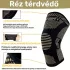Rézbe átitatott kompressziós térdvédő, térdtámasz M méret (28 cm hosszú, felsőrész 16.5 cm, lábméret 36–42 cm)