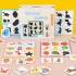 Fa puzzle kockák fejlesztő árnyékkövető játékhoz