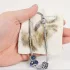 10 db-os ékszerpolírozó kendőkészlet arany és ezüst ékszerekhez, 6 x 8 cm Fehér, 6 x 8 cm