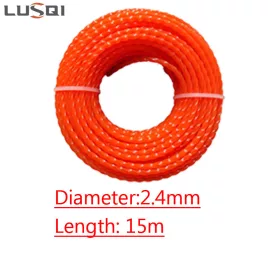 Spirálfűnyíró nylon kötél 2,4 mm × 15 m