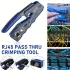 50 db Erős RJ45 krimpelő szett kábelteszterrel, vágóval - Cat5e/Cat5/Cat6 Ethernethez