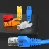 100 db RJ45 Ethernet kábel feszültségmentesítő csizma, PVC, színkódolt, vegyes szín 100 db, vegyes szín