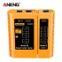 ANENG M469D hálózati kábeltesztelő RJ45/RJ11/RJ12 CAT5 UTP LAN kábelekhez, elemes Sárga