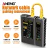 ANENG M469D hálózati kábeltesztelő RJ45/RJ11/RJ12 CAT5 UTP LAN kábelekhez, elemes Sárga