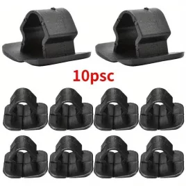   10 db autó motorháztető szigetelés rögzítő csipesz szegecs VW, SEAT, Skoda modellekhez, PVC Fekete, 10 db