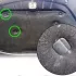 10 db autó motorháztető szigetelés rögzítő csipesz szegecs VW, SEAT, Skoda modellekhez, PVC Fekete, 10 db
