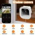 Ablakkamera 3 MP 1296p, 2,4 G és 5 G Wi‑Fi beltéri kamera, színes éjjellátóval, kétirányú hanggal