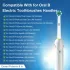 Schallcare pótlófej OB kompatibilis elektromos fogkeféhez, 12 db-os 12 db-os válogatás, fehér