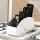 PU távirányító tartó 5 rekeszes tárolódobozzal – távirányító tálca rendszerező TV-hez Fehér márvány