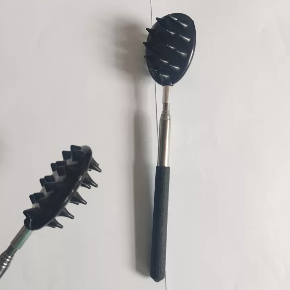 61 cm-es teleszkópos kaktusz hátvakaró ergonomikus fogantyúval Fekete