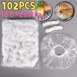  102 db Újrafelhasználható, rugalmas ételtakarók 102 db, átlátszó