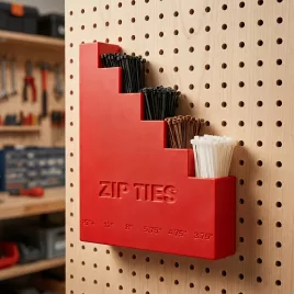   Kábelkötegelő rendszerező állvány, falra szerelhető extra erős kampós tartó, piros