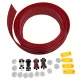 Rugalmas versenypálya játék, 4,9 m-es feltekerhető rámpapálya, kompatibilis 1:64 modellekkel Piros