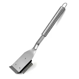   Grillkefe és kaparó, kültéri BBQ grilltisztító kefe, 41,9 cm