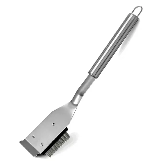 Grillkefe és kaparó, kültéri BBQ grilltisztító kefe, 41,9 cm