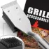 Grillkefe és kaparó, kültéri BBQ grilltisztító kefe, 41,9 cm