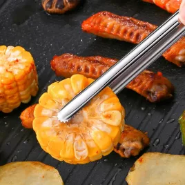 Rozsdamentes acél grillfogó - M méret (23,8 × 1,5 cm)