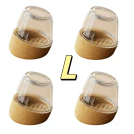   Kerek székláb kupak csúszásgátló széklábvédő, filcbetétes, 15–25°-os ferde lábakhoz L (átmérő: 2,6–3,5 cm)