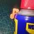 2 db narancssárga, 3D nyomtatott, rápattintható szívószáltartó konzol kb. 200 ml-es permeteződobozokhoz