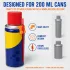 2 db narancssárga, 3D nyomtatott, rápattintható szívószáltartó konzol kb. 200 ml-es permeteződobozokhoz