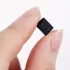 12 db fekete USB-C töltőport-porvédő sapka, puha, rugalmas és karcálló borítás