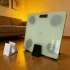Fehér tárolóállvány elektronikus testsúly- és testzsírmérleghez, mérleg nélkül