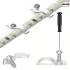 100 db műanyag LED-szalag-rögzítő kapocs 100 csavarral és csavarhúzóval, 10 mm-es vízálló LED-szalaghoz