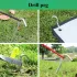 12 részes fatámasztó készlet – 4 db 6 mm vastag rögzítőszíjjal, 4 db szélálló kötéllel és 4 db talajhorgonnyal