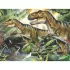 Dinoszauruszok neon puzzle, 100 darabos